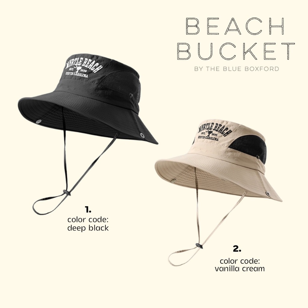 มาใหม่!! The blue boxford - Beach bucket hat หมวก