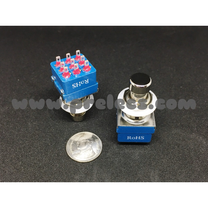 3PDT Foot Switch 9ขา (RoHS) TAIWAN แท้!!!