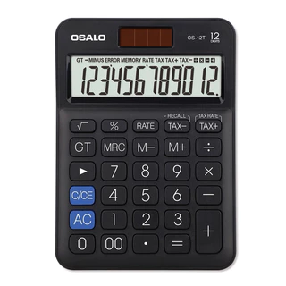 เครื่องคิดเลข OSALO รุ่น OS-12T (12 หลัก)