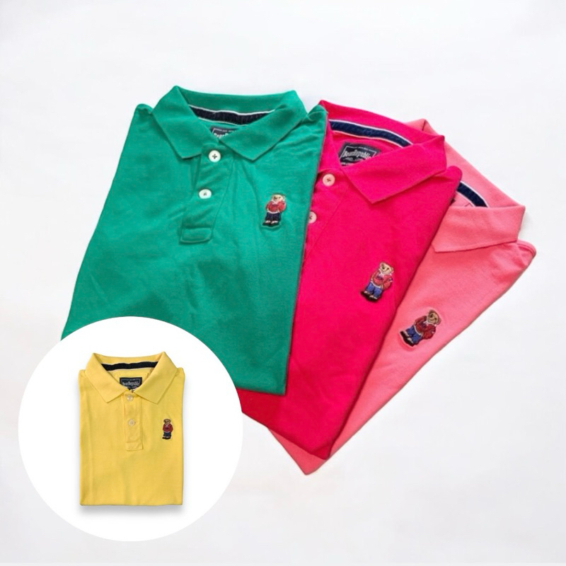 เสื้อคอปก เสื้อโปโล แขนสั้น สีพื้น Bear Republic ผู้ชาย มีไซด์ครบ
