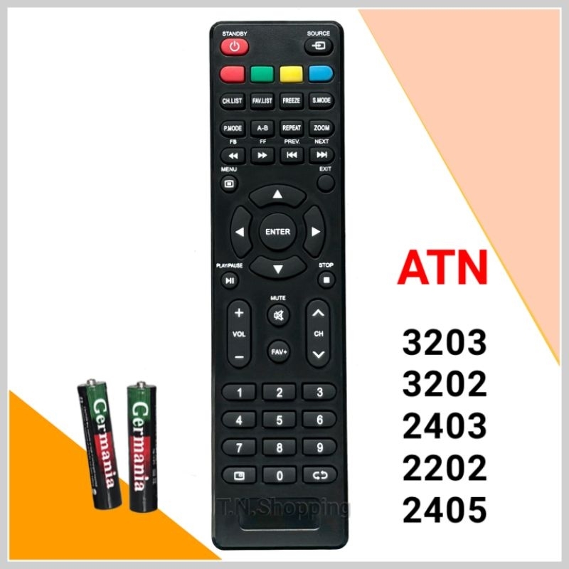 รีโมททีวี  ยี่ห้อ Altron   รหัส  ATN รุ่น LTV-3202, LTV-3203, LTV-2202, LTV-2403, LTV-2405