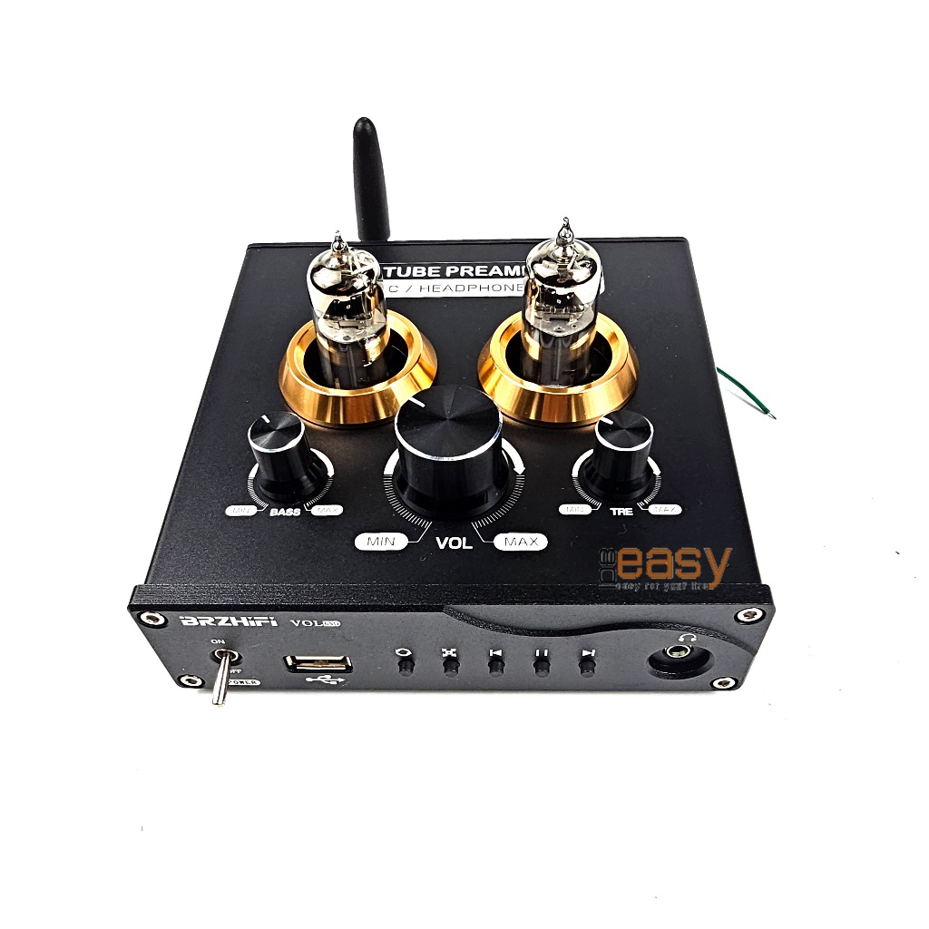 BRZHiFi VOL65U HiFi Tube PreAmp  ปรีแอมป์ หลอด เสียงดี Bluetooth 5.0 USB TF