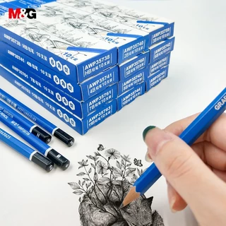 M&G AWP357E4 ดินสอ ดินสอวาดเขียน 2B ดินสอดำแกรไฟต์ สามารถใช้สำหรับวาดภาพร่าง และระบายสี 1 ชิ้น