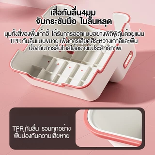 AKOM เก้าอี้สตูลเด็ก สตูลวางเท้าเด็ก เก้าอี้สตูลล้างหน้าเด็ก 2 ชั้น วัสดุพีพีคุณภาพสูง ปลอดภัยและป้องกันการลื่น