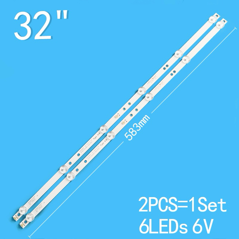 หลอดช่อมทีวีlcd 32นิ้ว 3Vยาว62cm(ชุดละ3เส้น/8เม็ต)K320WD