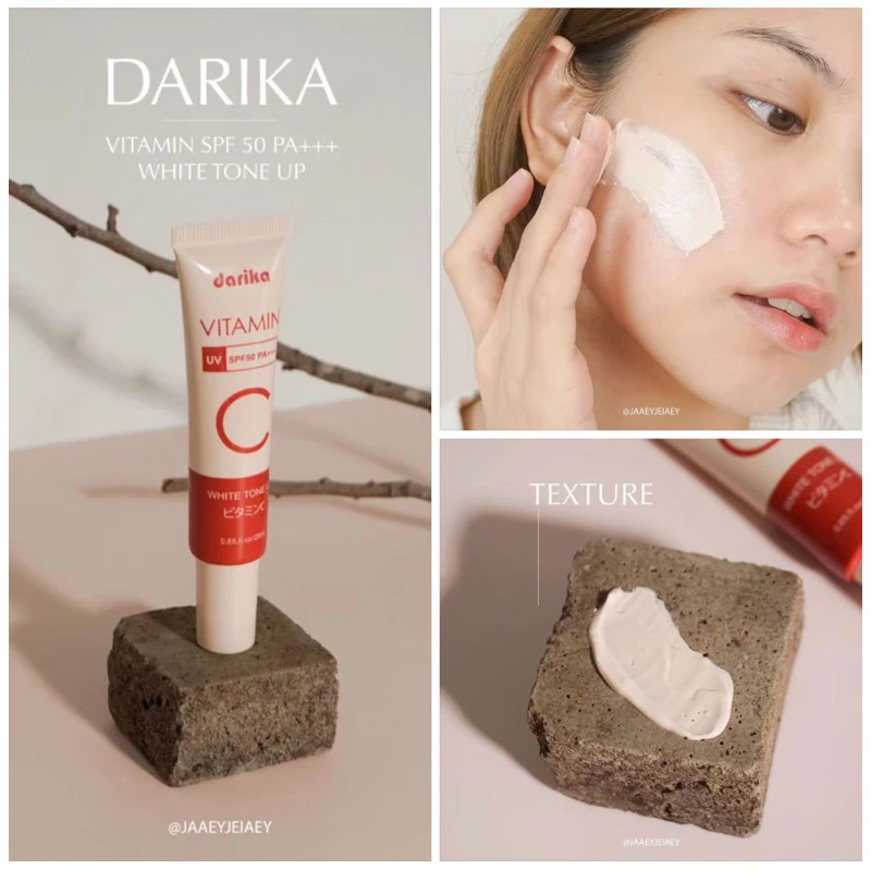 **NEW**🔥No.1 ครีมกันแดดหน้าเด็ก+วิตามินหน้าใส ! ลดริ้วรอย ฝ้า กระ ☀️ DARIKA VITAMIN UV WHITE TONE UP thumbnail 7