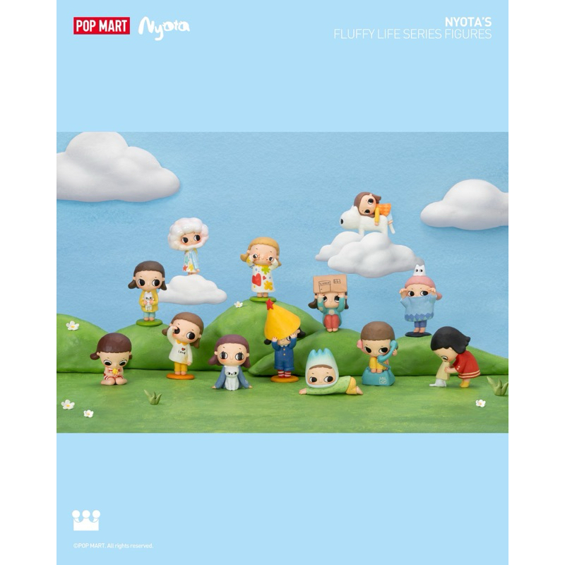 [preorder ยกบ็อก] กล่องสุ่ม Popmart Nyota Fluffy life series☁️ ลิขสิทธิ์แท้