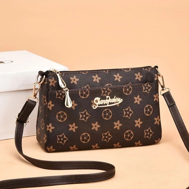 กระเป๋าสะพายข้าง 4 ช่องซิป รหัส 2507 พร้อมส่ง