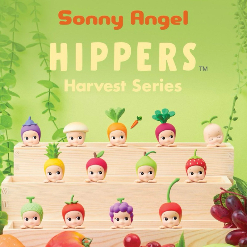 [แบบสุ่ม-พร้อมส่ง]Sonny Angel Fruit hippers Sonny Angelคอลผลไม้🍇🍑🍏