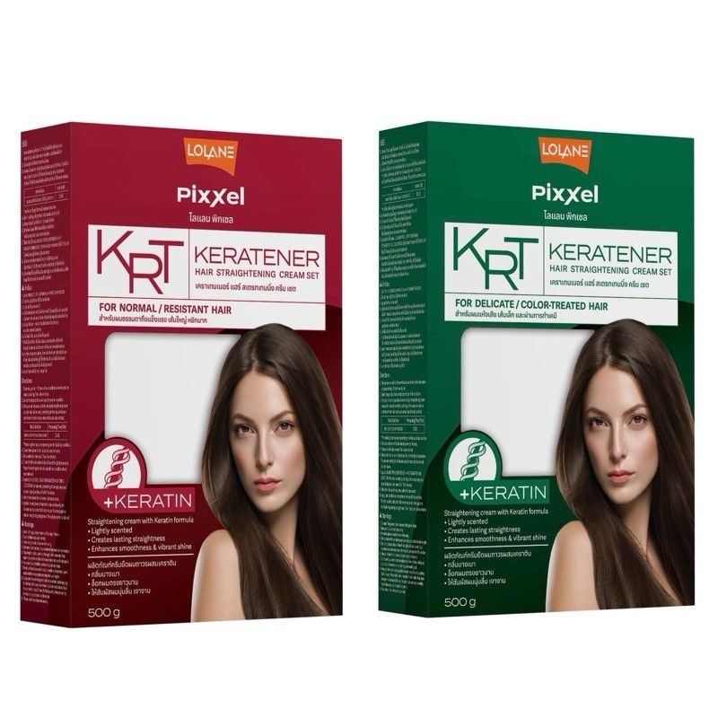 โลแลน พิกเซล ครีมยืดผมถาวร ผสมเคราติน Lolane Pixxel Keratener Hair Straightening Cream Set 500g