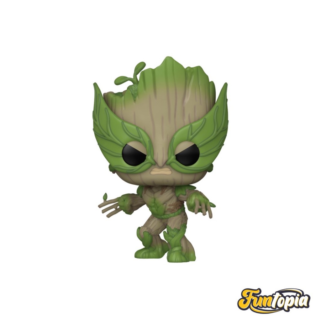 Funko POP! -  (79519) :  Groot as Wolverine (1396) POP! Marvel: We Are Groot by Funko