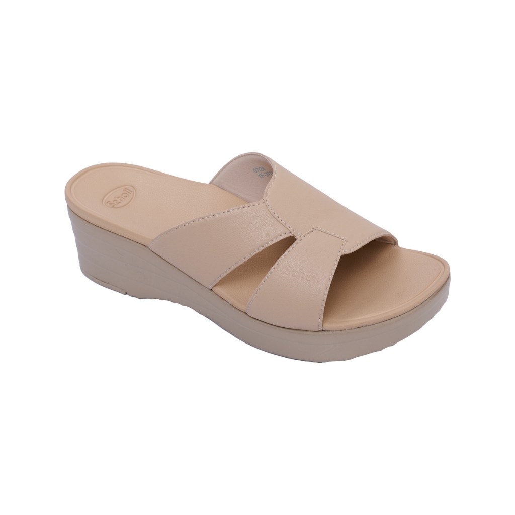 Scholl รองเท้าสกอลล์ รองเท้าเเตะแบบสวมเทคโนโลยี General Comfort ใส่สบาย ทนทาน ผู้หญิง รุ่น Kris