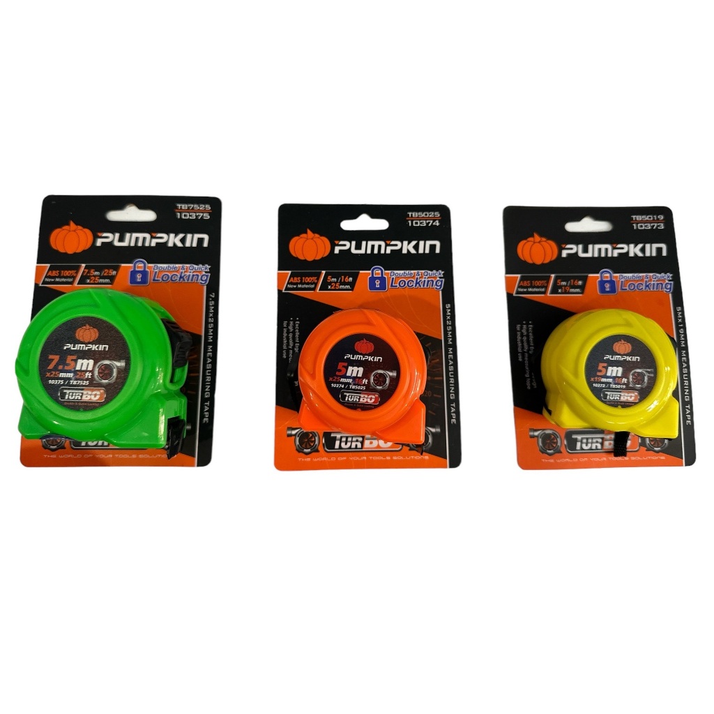 PUMPKIN ตลับเมตร Turbo 5 เมตร 7.5 เมตร | 10373 10374 10375 | เหมาะสำหรับช่างมืออาชีพ สำหรับงานทั่วไป ราคา ถูกที่สุด ดีลบีเคเค แกลเลอรีภาพที่ 2