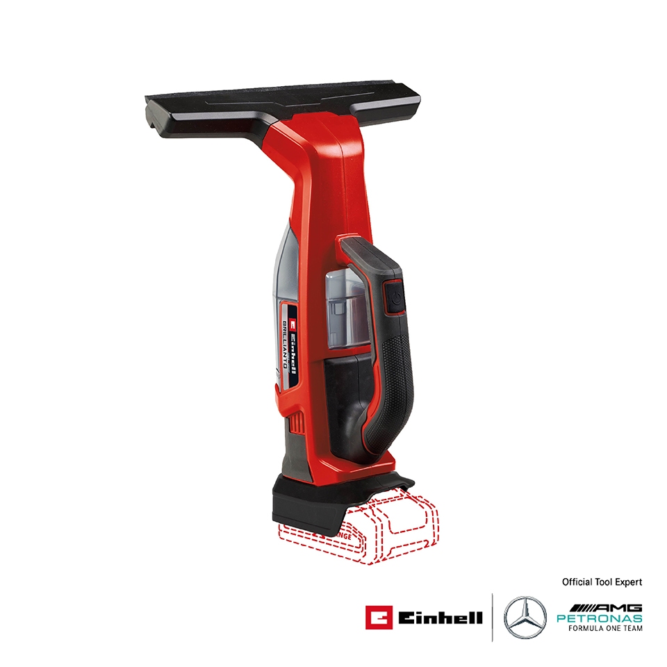 Einhell_Official เครื่องเช็ดกระจกไร้สาย 18V รุ่น BRILLIANTO [ไม่รวมแบต/แท่นชาร์จ]