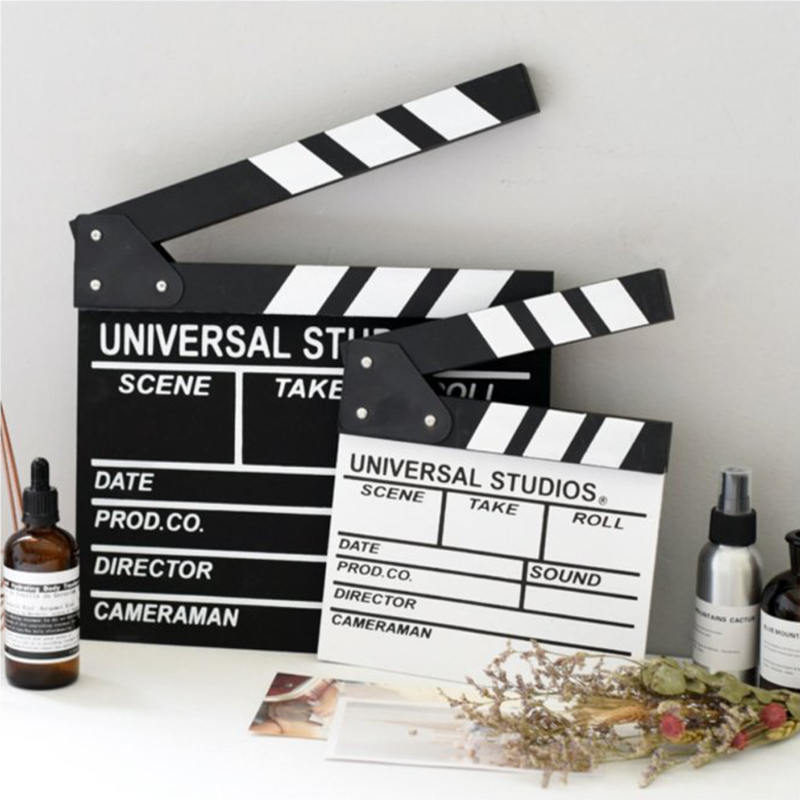 สเลท clapper board สเลทคัทฉาก สเลทคัดฉาก พรอพถ่ายรูป 20x20cm