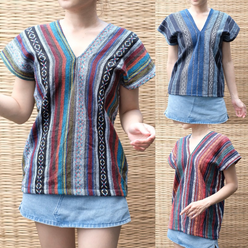 เสื้อกะเหรี่ยง ผ้าทอนากา