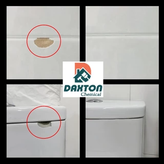 กาวเซลามิก DAXTON สีขาวล้วน (ไม่เหลือง) ใช้ติด เซลามิกแตกร้าว สุขภัณฑ์ห้องน้ำ กระเบื้อง อ่างล้างหน้า