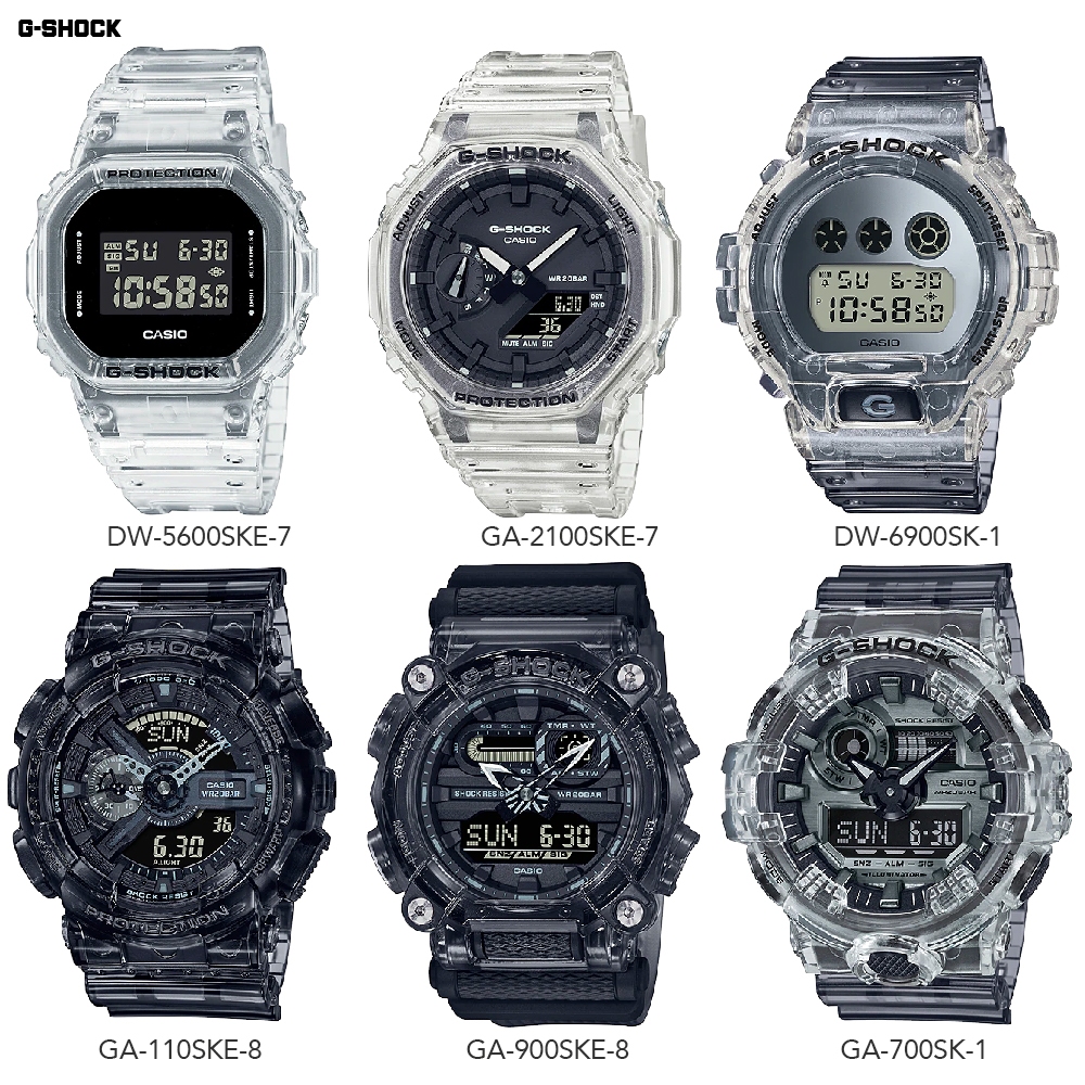 CASIO G-SHOCK รุ่นสีพิเศษ นาฬิกาข้อมือชาย สายเรซิ่น รุ่น GA-400SK DW-5600SK GA-700SK DW-6900SK DW-69