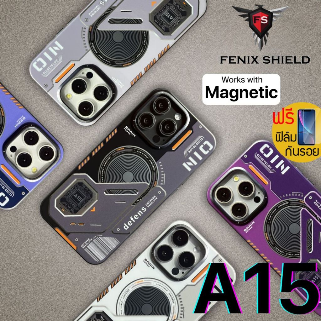 (แถมฟิล์ม) เคส FenixShield A15 Defense Absolute สำหรับ iPhone 16 / 15 / 14 / 13 / Plus / Pro Max