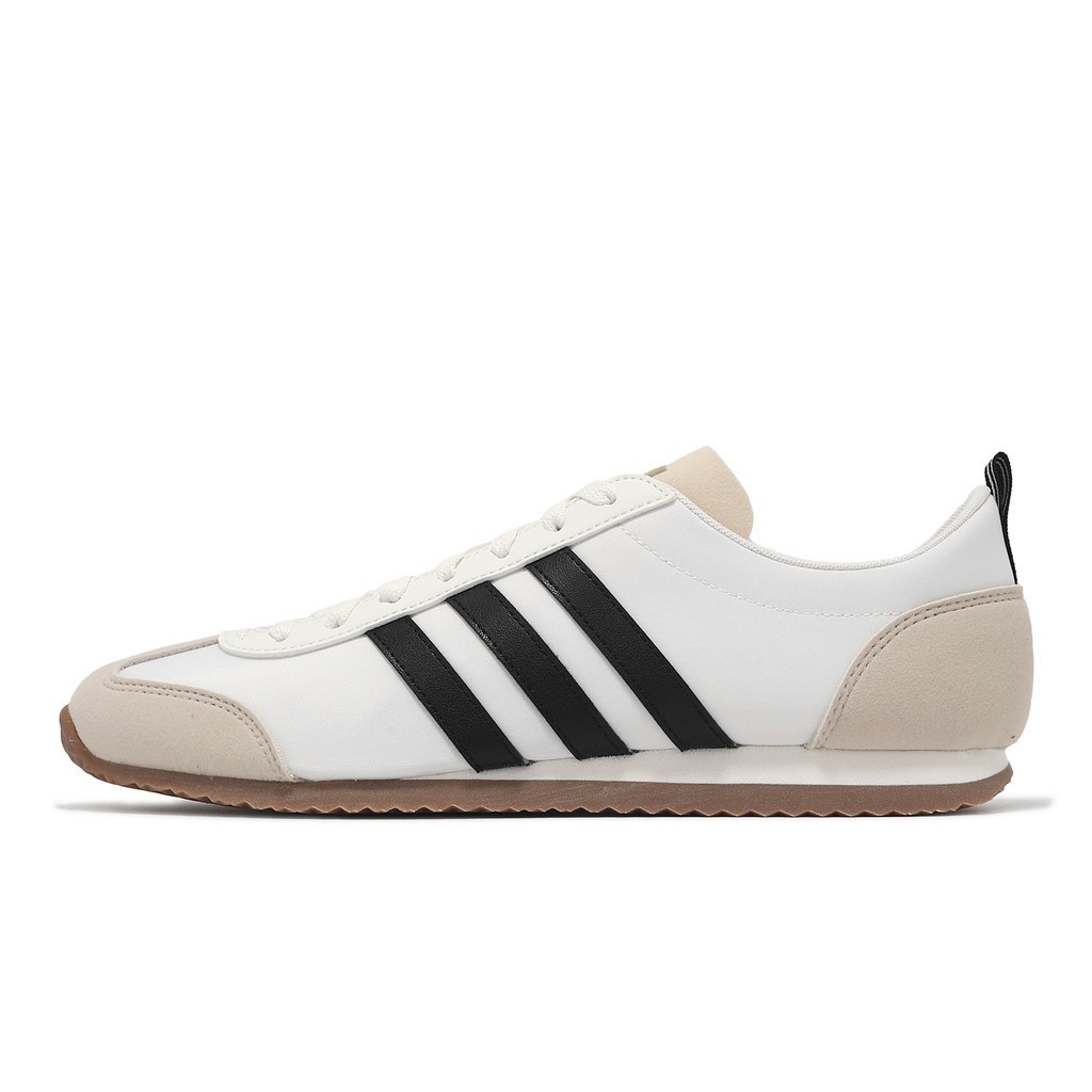 Adidas รองเท้าลำลอง  รองเท้าผู้ชายรองเท้าผู้หญิงสีขาวและสีดำหนังนิ่มยาง รองเท้าฝึกอบรมคุณธรรม JI2436