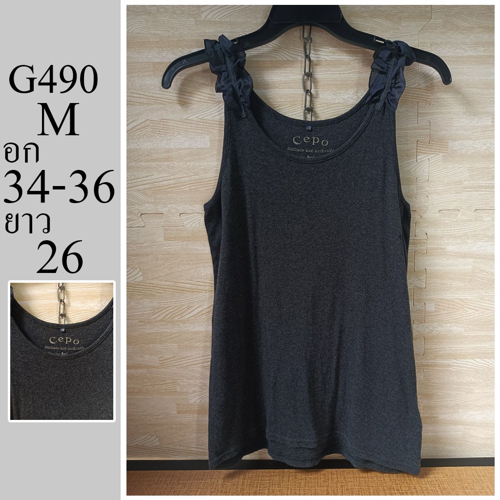 เสื้อกล้าม แบรนด์แท้  มือสอง ไซส์ M อก 34-36 ยาว 26 รหัส G490