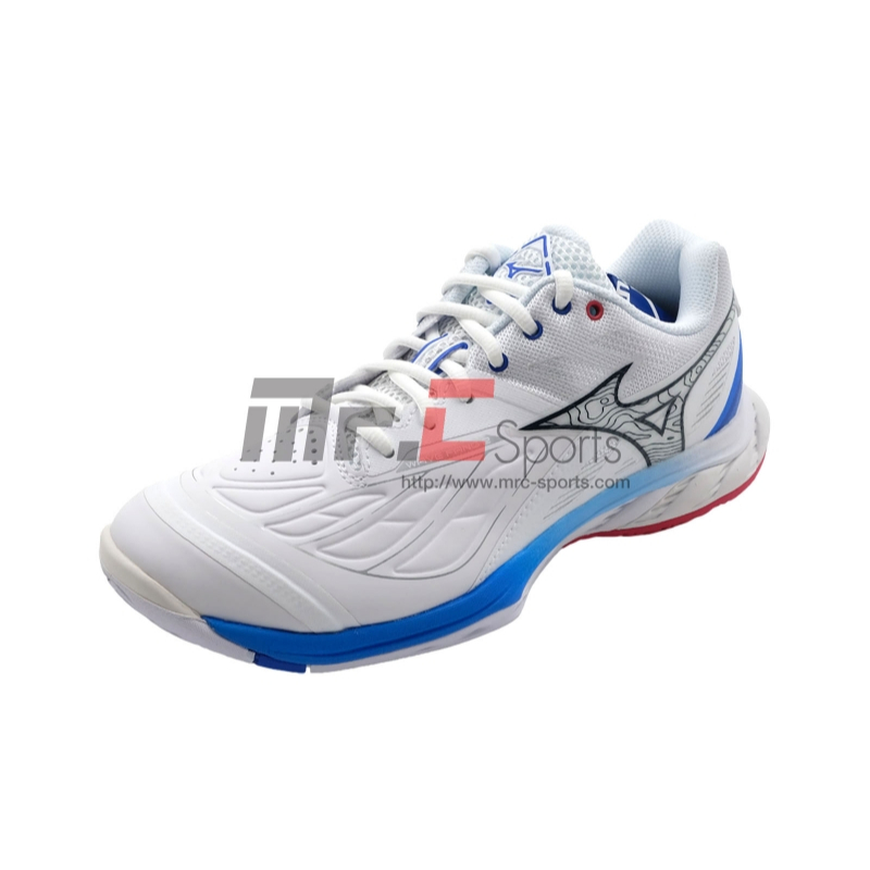 รองเท้าแบดมินตัน MIZUNO WAVE FANG 2 WHITE/BLUE (71GA231330)