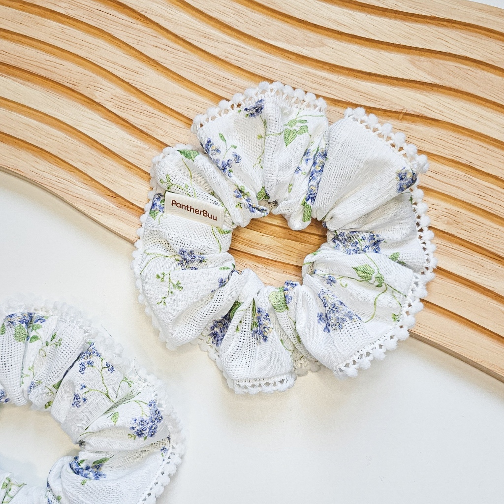 ยางมัดผม ยางรัดผม Scrunchies ♡ Forget me not Collection