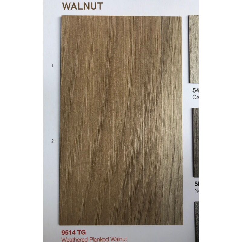แผ่นลามิเนตโฟเมก้า ลายไม้ TD 9514 TG Weathered Planked Walnut