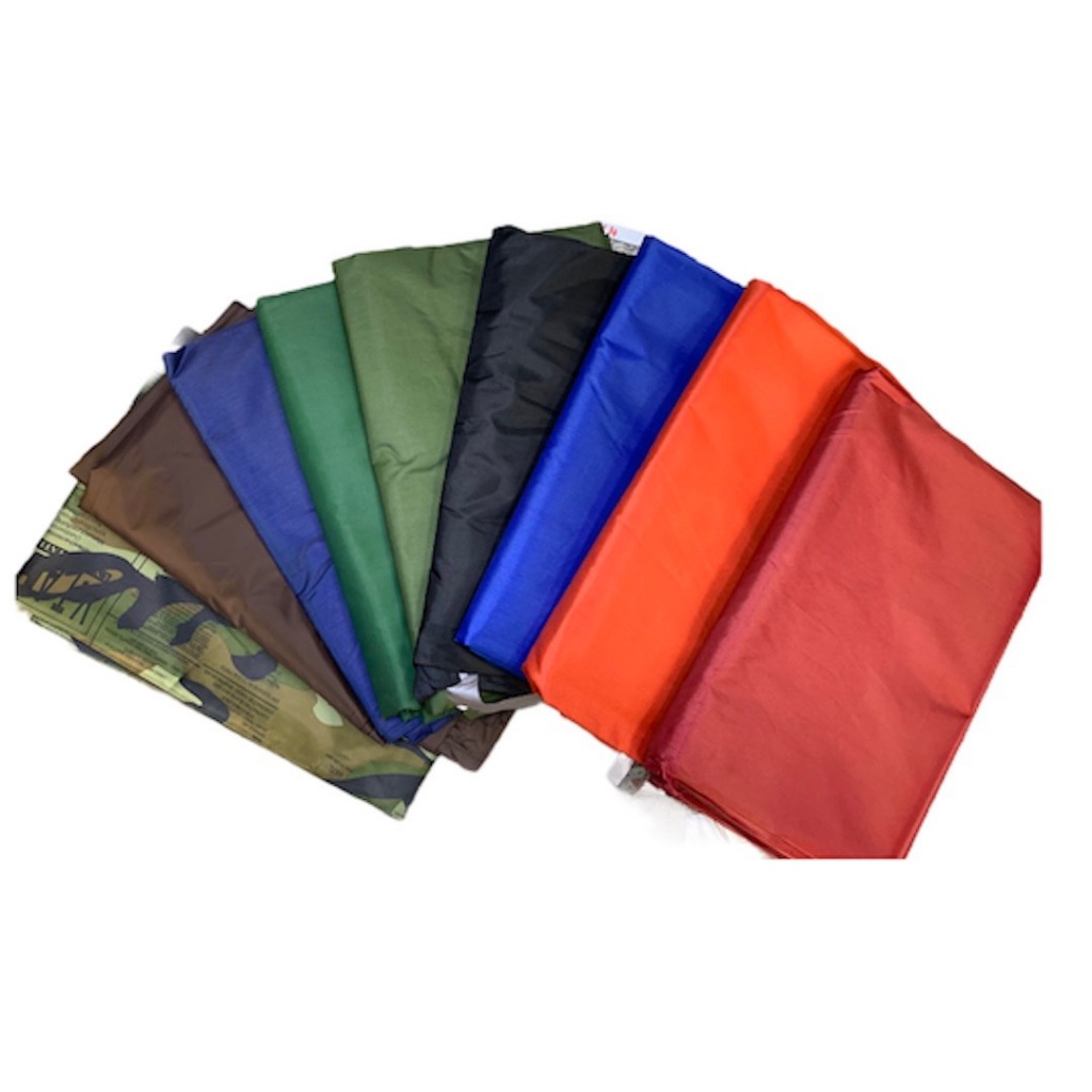 ผ้าใบฟรายชีทเคลือบ UV กันแดด กันฝน  เก็บง่าย ผูกเชือกได้ น้ำหนักเบา เป็นผ้าร่มแห้งเร็ว - รูปที่ 4