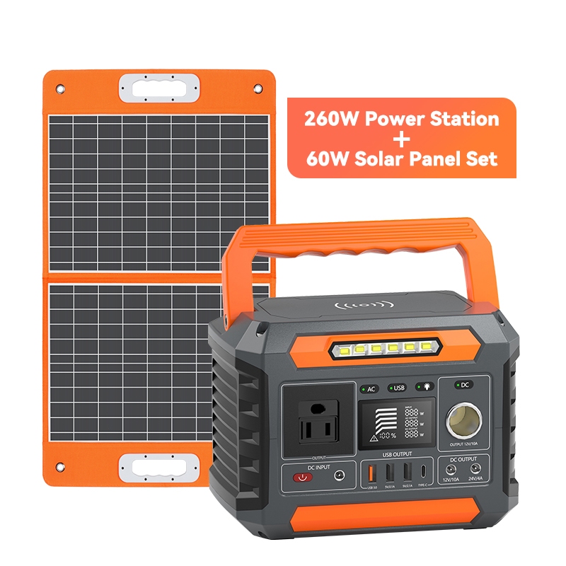 (ใช้ขณะชาร์จ) Flashfish Power box แค้มป์ปิ้ง 300W 288Wh Portable Power Station สำรองไฟ Camping Solar