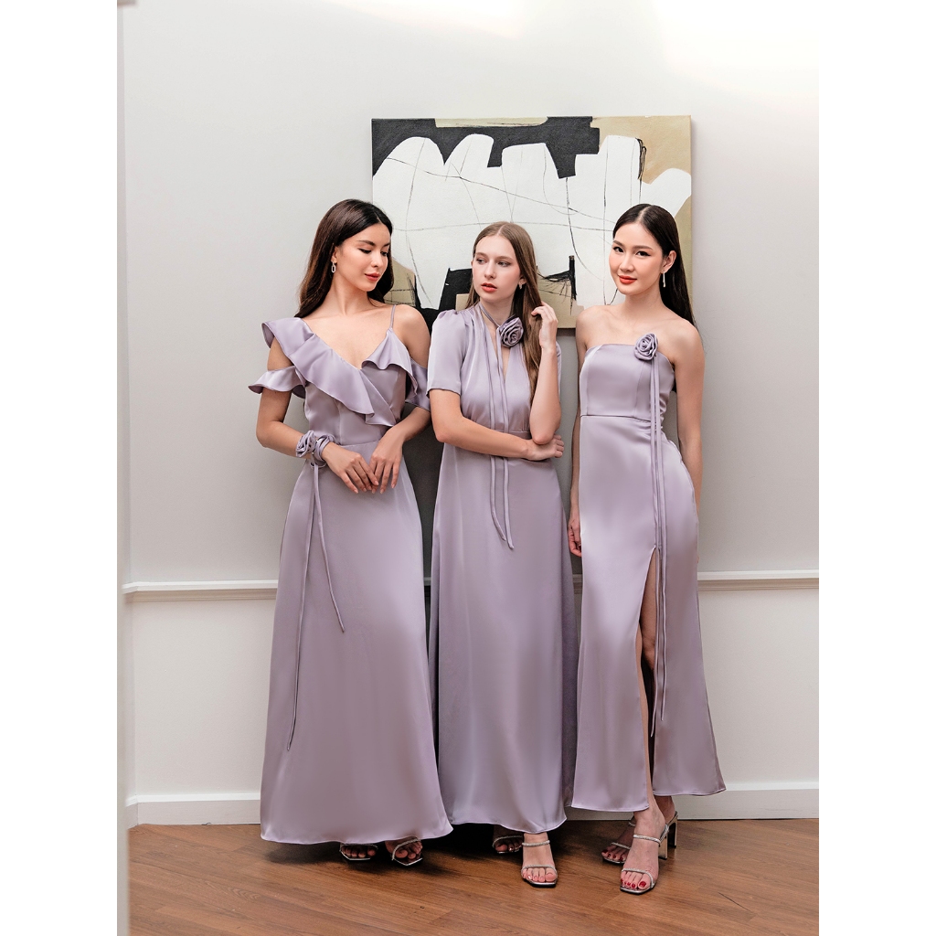Lavender Maxi KARBIRI เดรสสีลาเวนเดอร์