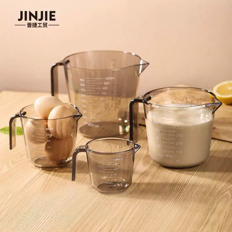 แก้วตวง พลาสติกหนา ถ้วยตวง เหยือกตวง  150ml 300ml. 600ml. 1000ml ถ้วยตวงของเหลว ถ้วยตวงมีหูจับ