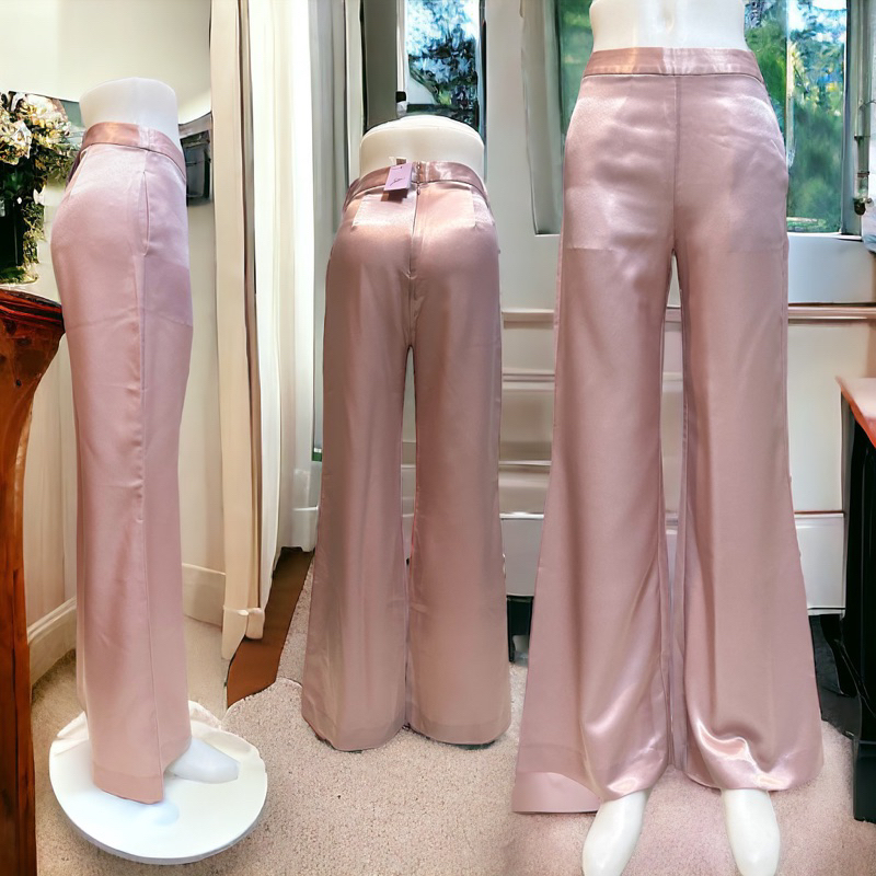 SABINA  กางเกง ขายาวผ้า ซาตินชนิดพิเศษ