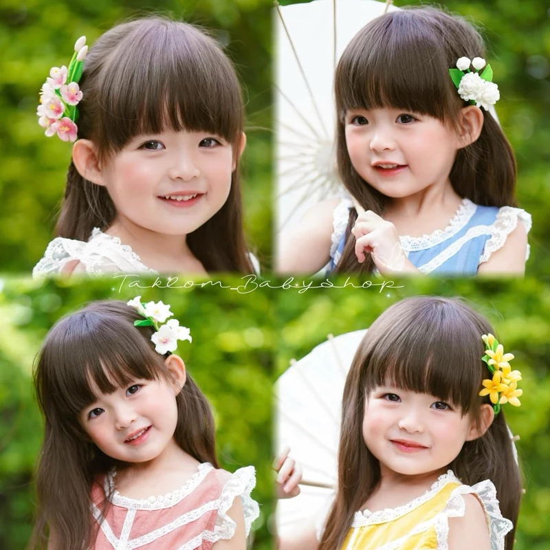 กิ๊บดอกไม้ดินไทย กิ๊บติดผม ดอกไม้ติดผม