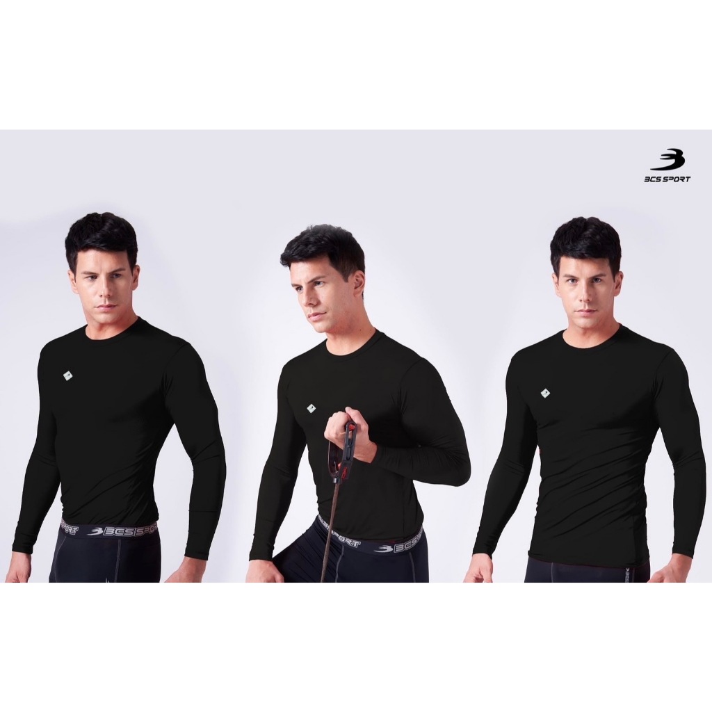 CS SPORT เสื้อรัดกล้ามเนื้อแขนยาว ผ้าสแปนเด็กซ์คุณภาพดี แบรนด์BCS ของแท้ (สินค้าไทย) -เสื้อรัดกล้ามเนื้อแขนยาว คุณภาพดี ราคา ถูกที่สุด ดีลบีเคเค แกลเลอรีภาพที่ 4