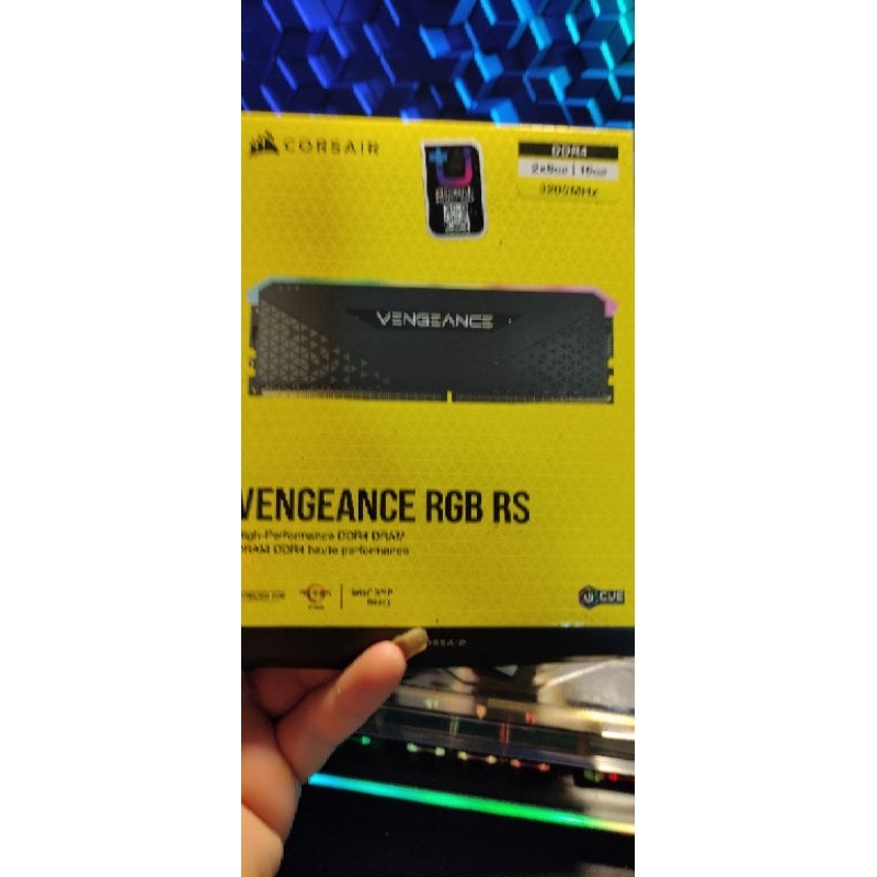 ram corsair vengeance rgb rs 16gb ddr4-3200mhz มือสอง