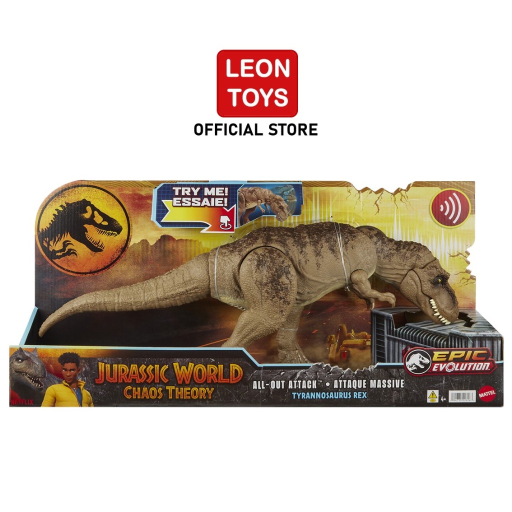 Jurassic World All-Out Attack Tyrannosaurus Rex Dinosaur Toy Action Figure HXF53