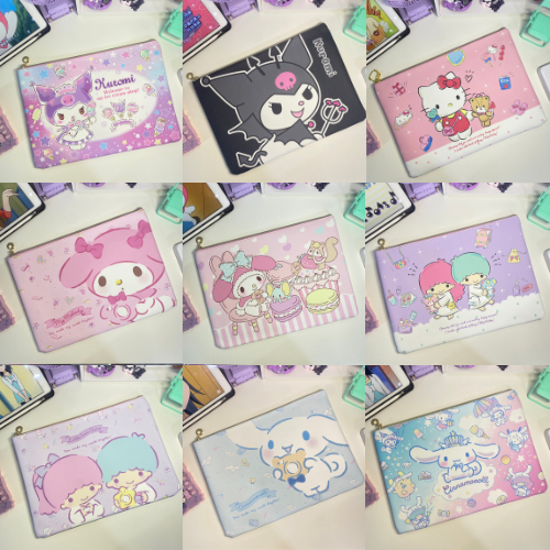 ‼️พร้อมส่ง‼️แฟ้มใส่เอกสาร ขนาดใส่ A4 แฟ้มSanrio ลายการ์ตูนน่ารัก ขนาด 35×25 ซม.