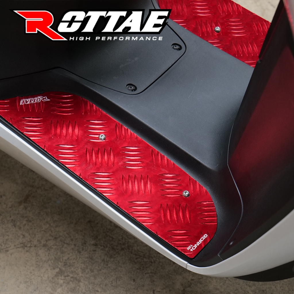 แผ่นรองพื้น มิเนียมรองพื้น ROTTAE HONDA GIORNO +125 พร้อมชุดน๊อตสแตนเลส