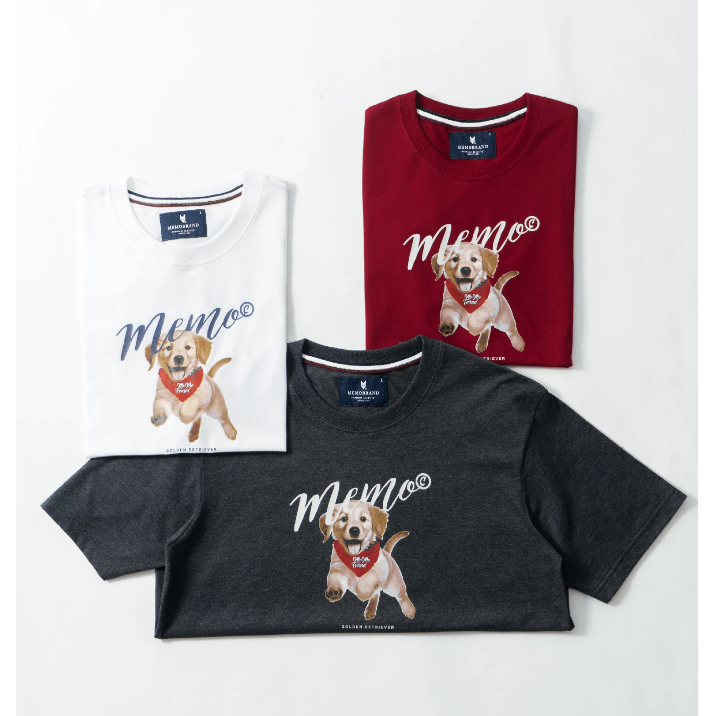 ลด80.-เก็บคูปองหน้าร้าน🔥เสื้อยืด Memo Supersoft Premium 🐶รุ่น PUPPY ลายสกรีน ลิขสิทธิ์แท้