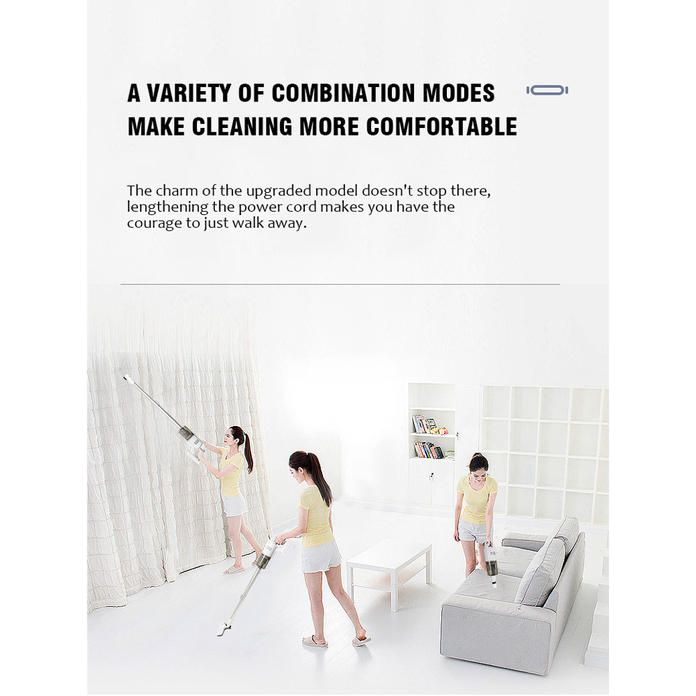 AJ เครื่องดูดฝุ่น รุ่น VN-002 มีล้อ ปรับงอได้ 90-180 องศา กำลังไฟ 700W สายไฟยาว 5M
