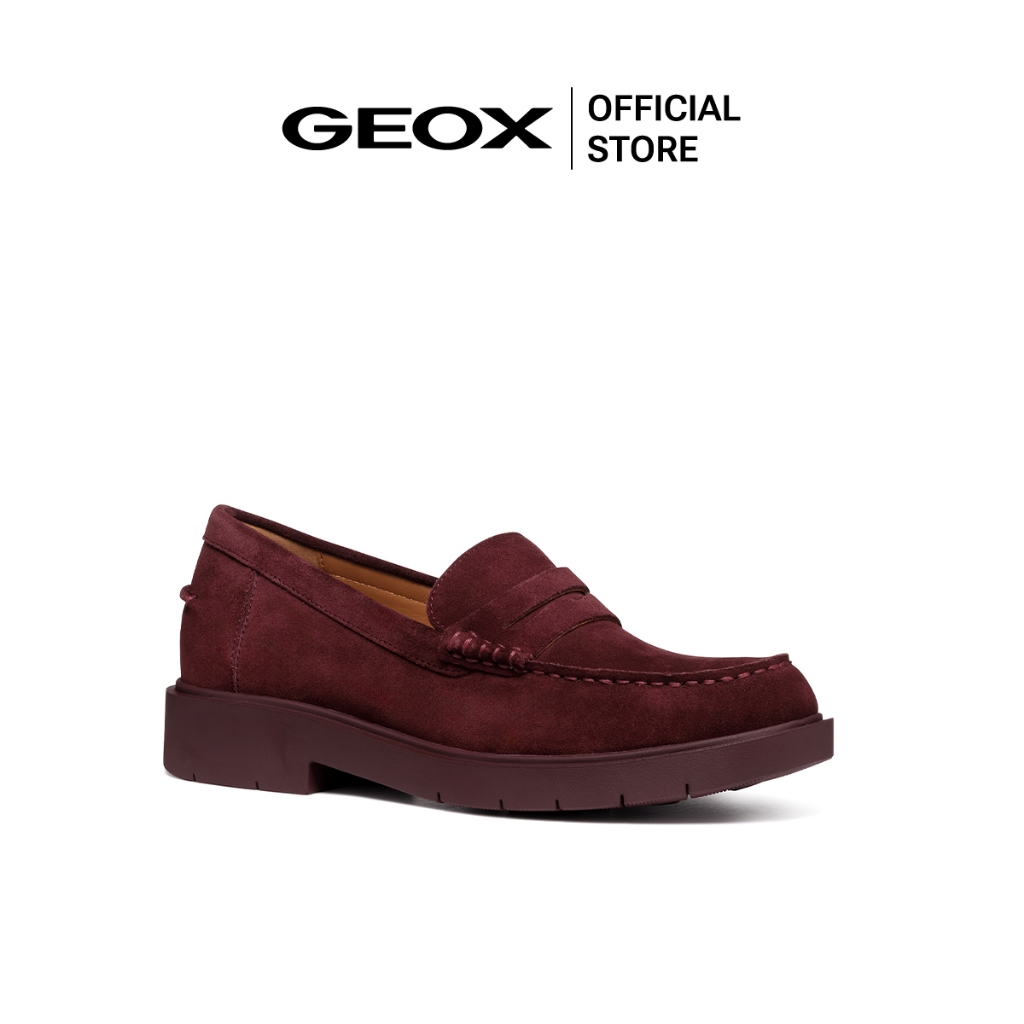 GEOX รองเท้าหนังผู้หญิง รุ่น D SPHERICA EC1 - WINE FW24 (D25QRAC7011F_H4REXX)