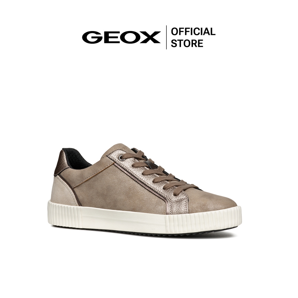 GEOX รองเท้าผ้าใบผู้หญิง รุ่น D BLOMIEE - LT TAUPE FW24 (D466HCC6738F_F4BRXX)