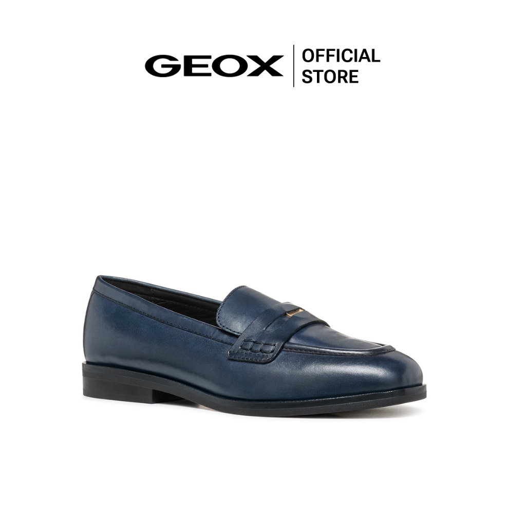 GEOX รองเท้าหนังผู้หญิง รุ่น D CLORIDIE - NAVY FW24 (D46XGAC4002F_F4BLXX)