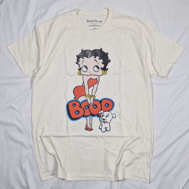 เสื้อลายการ์ตูน BT Boop เสื้อสีครีมมือ1 ลิขสิทธิ์แท้