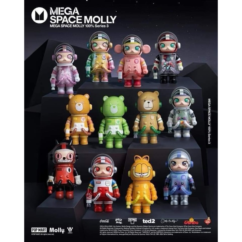 POP MART MEGA SPACE MOLLY 100% V3 anniversary series molly space v3 molly space 100% v3