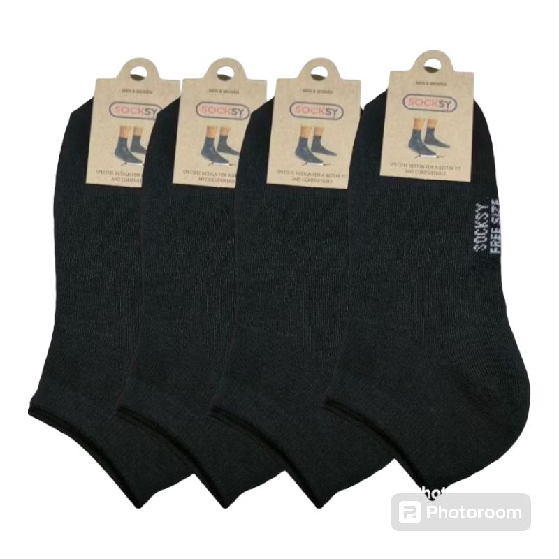 ถุงเท้าข้อสั้น socksy ขนาดฟรีไซส์ ถุงเท้าคุณภาพดี พร้อมส่ง แพ็ค5/10คู่