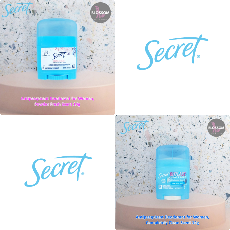 Secret - Antiperspirant Deodorant for Women 14g โรลออนสติ๊ก สำหรับผู้หญิง ขนาดพกพา