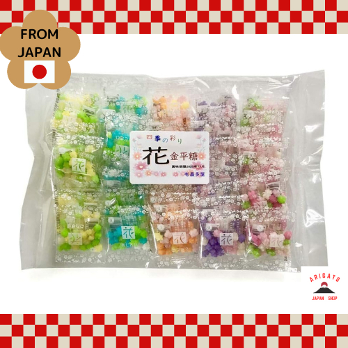 Arigataya Konpeito 5 kinds Set 50 pieces ลูกอมรูปดาว [ส่งตรงจากประเทศญี่ปุ่น ของแท้ 100%]