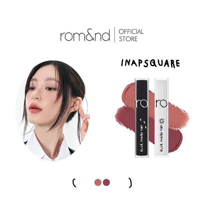 [rom&nd official] rom&nd X INAPSQUARE BLUR FUDGE TINT 2 Colors